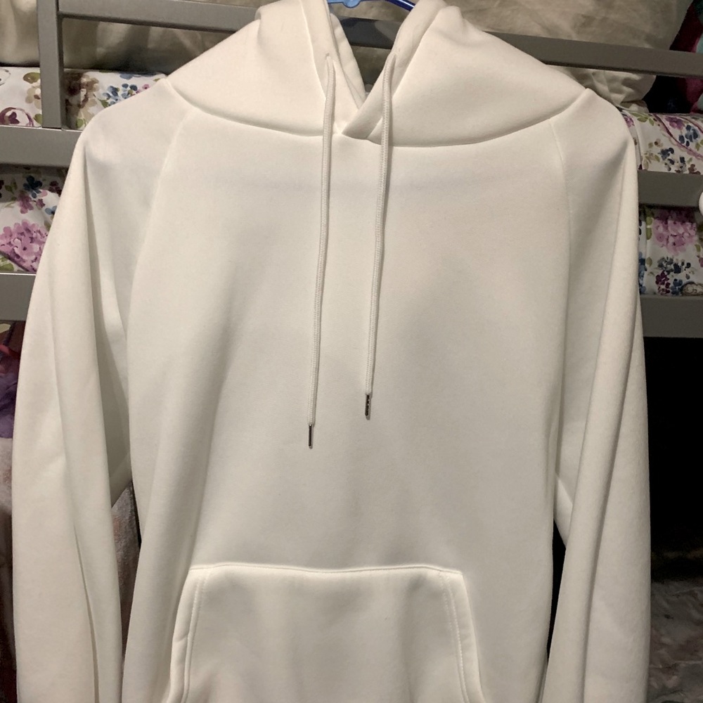 Simple white hoodie